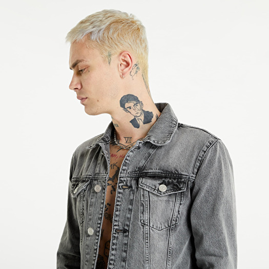 Mens skinny denim on sale jacket