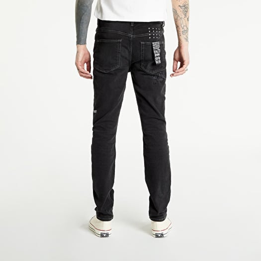 Pants Ksubi Chitch Leopard Patch Krow Jeans Black Footshop