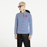 Comme des Garçons PLAY Long Sleeve Tee UNISEX Navy/ White