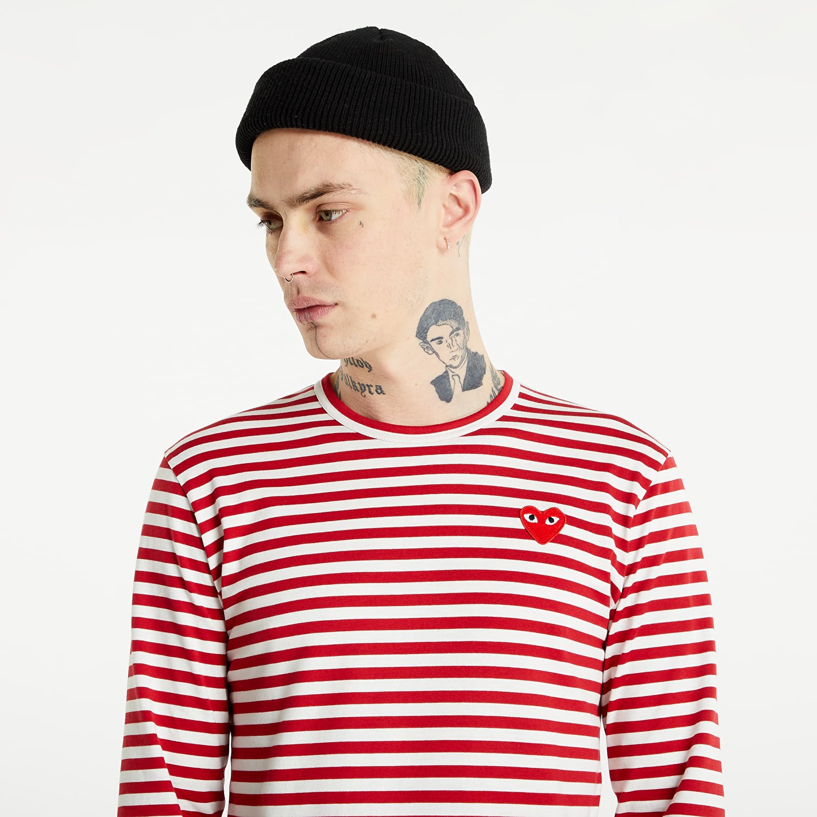 Cdg long shop sleeve red