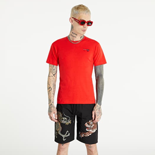 Comme des garcons play double heart tee discount