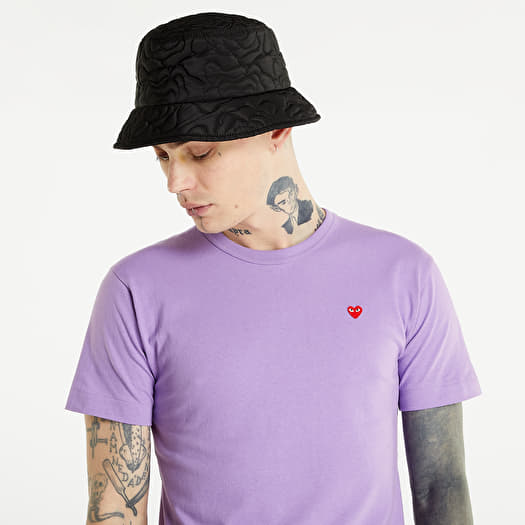 Póló Comme des Garçons PLAY Heart Logo Tee Purple