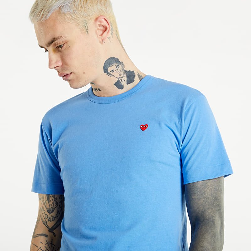 Comme des Garçons PLAY Heart Logo Tee UNISEX Blue | Footshop
