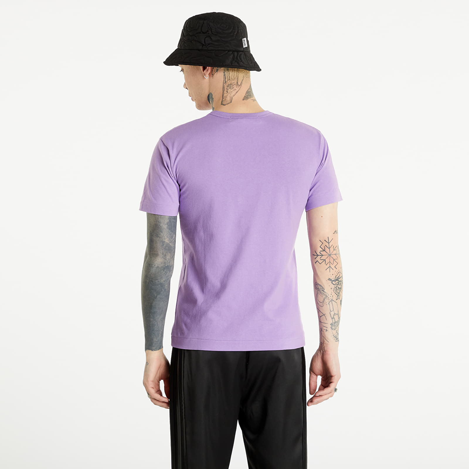 T-paidat Comme des Garçons PLAY Heart Logo Tee Purple