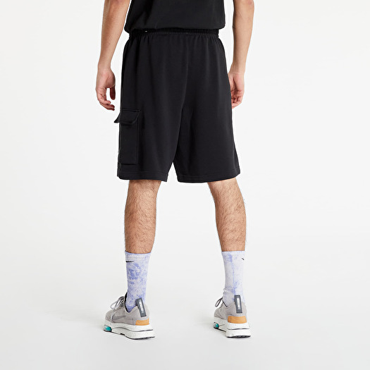 Shorts Nike Sportswear Club Men s French Terry Cargo Shorts Black Black White Footshop