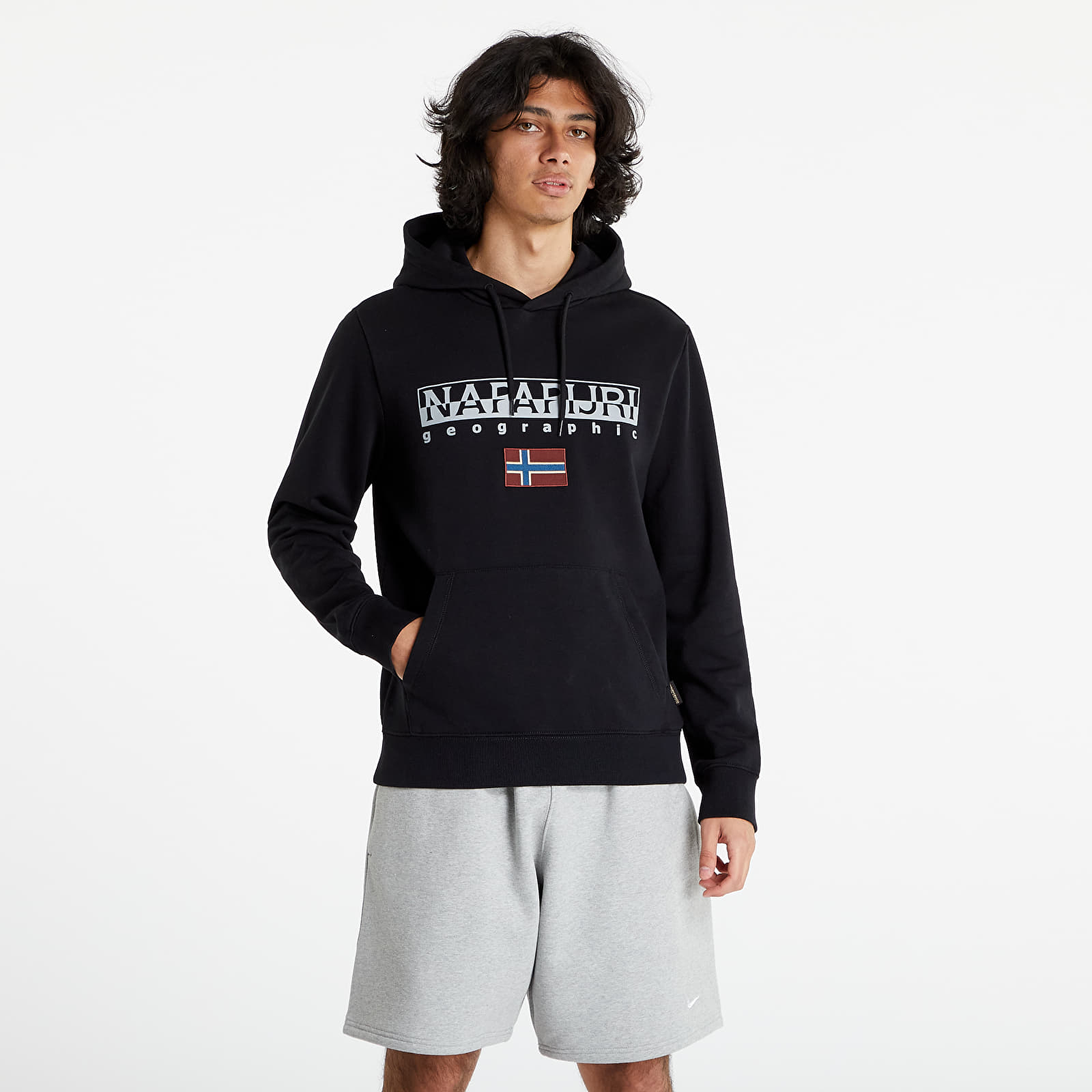 Hanorace Napapijri Geographic Hoodie Black