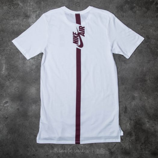 maroon and white nike shirt