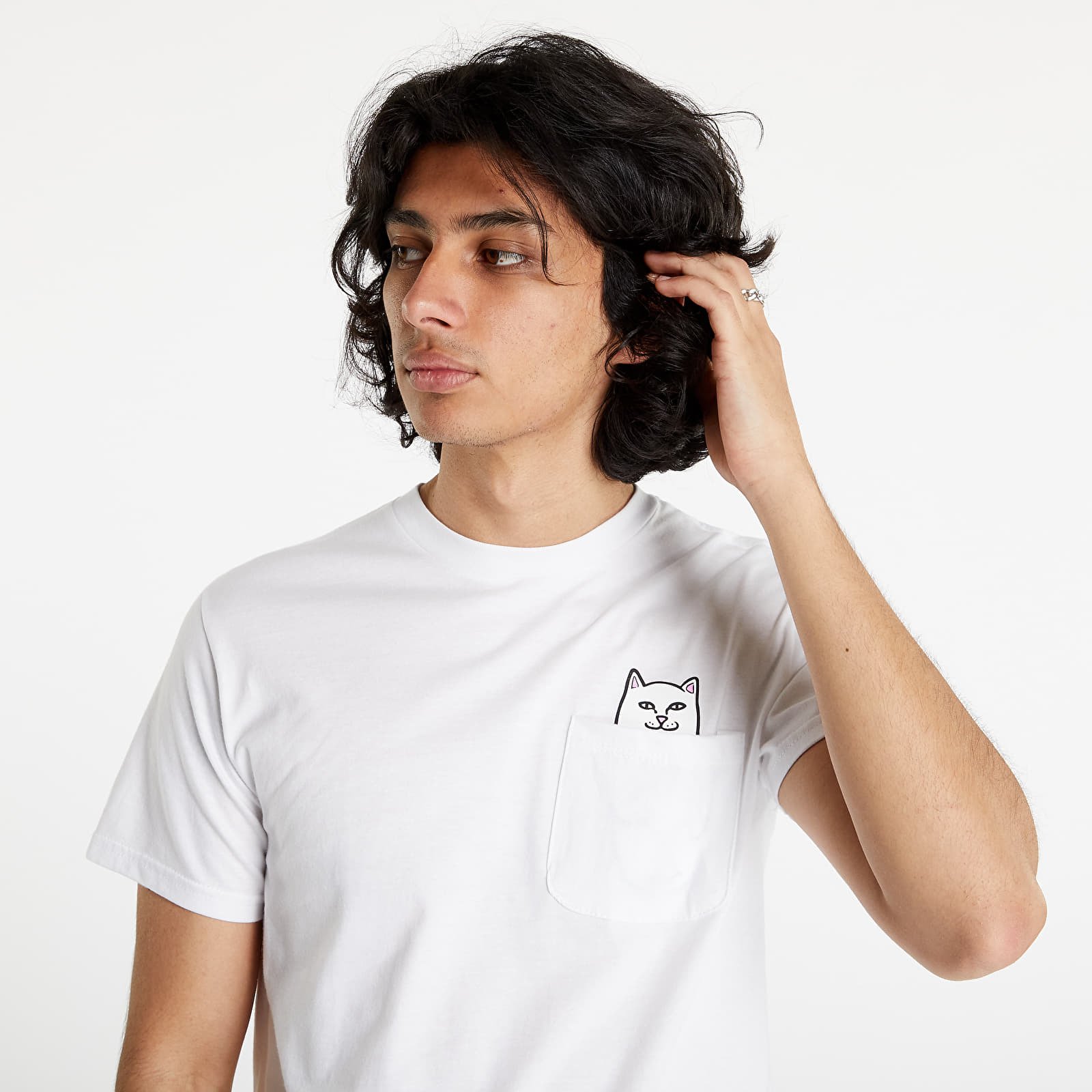 Tricou RIPNDIP Lord Nermal Pocket Tee White