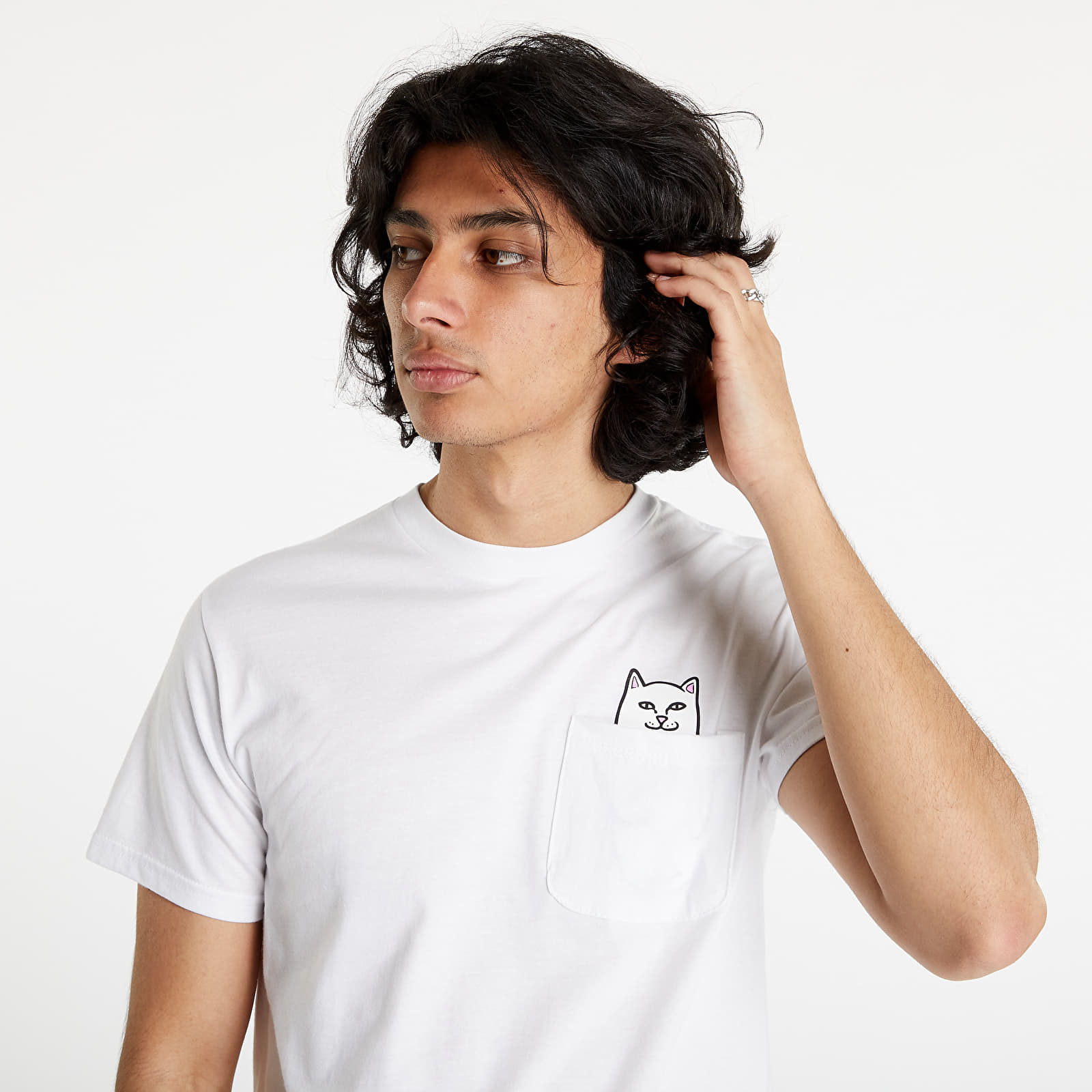 T-Shirts RIPNDIP Lord Nermal Pocket Tee White