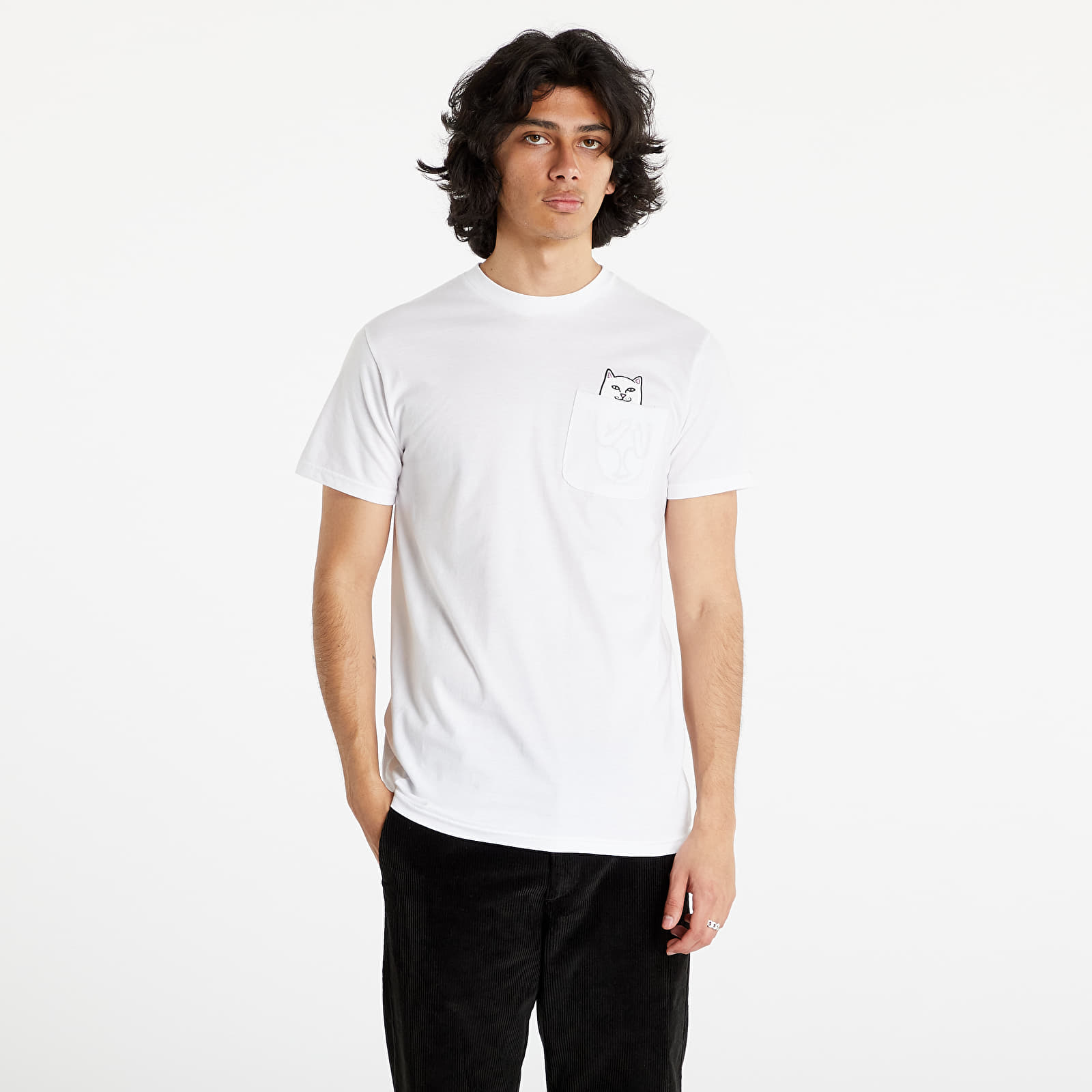 T-Shirts RIPNDIP Lord Nermal Pocket Tee White