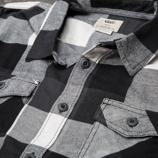 Clothing Vans Box Flannel Shirt Black/ New Charcoal Footshop