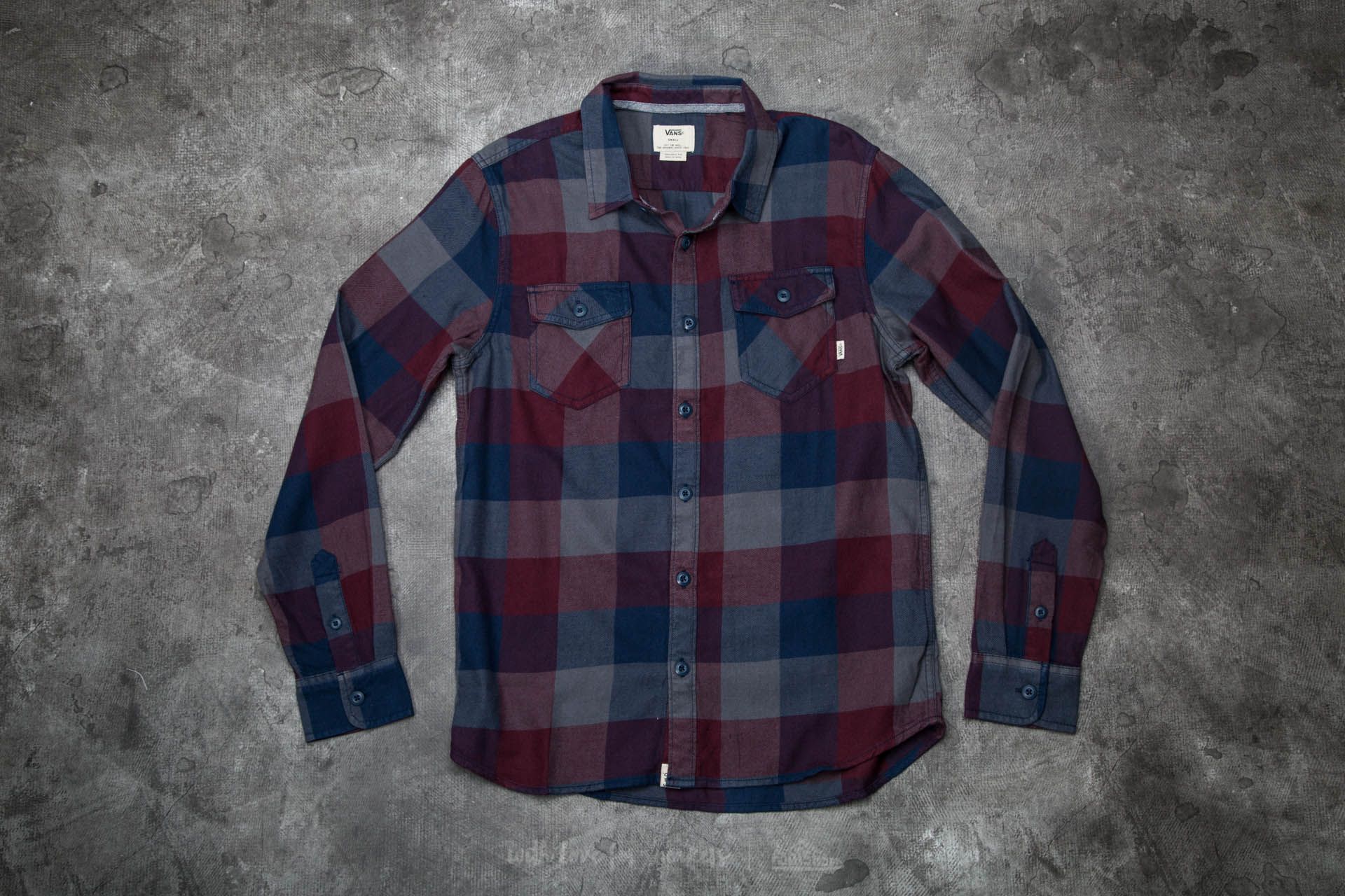Camisas Vans Box Flannel Shirt Dress Blues-Port Royale