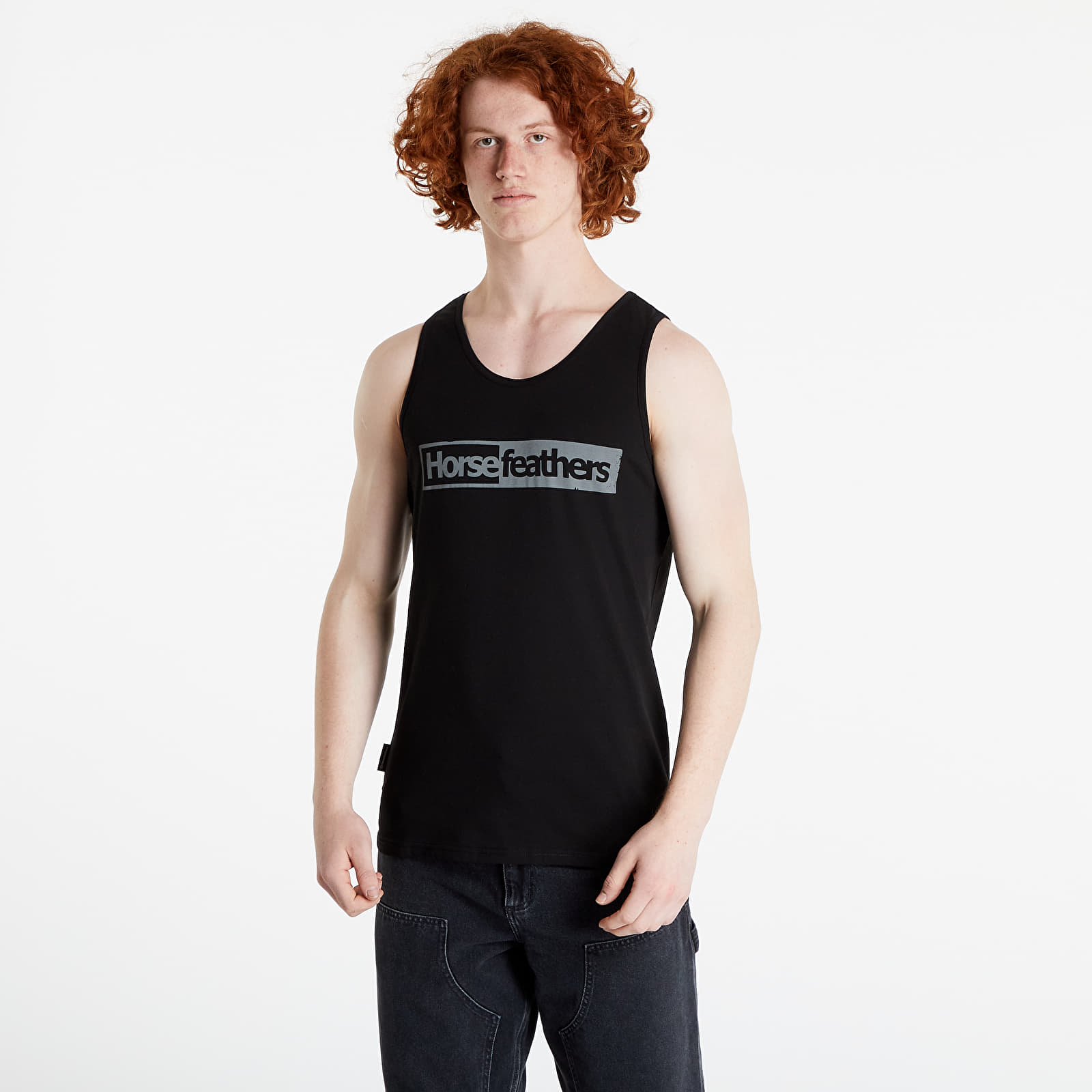 Trička Horsefeathers Block Tank Top Black