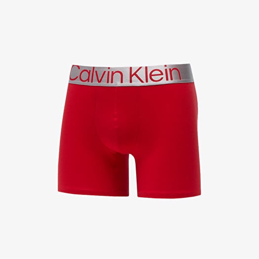 Boxer shorts Calvin Klein Ckr Steel Cotton Boxer Brief 3Pk Grey Sky Berry Sangria Lake Crest Footshop