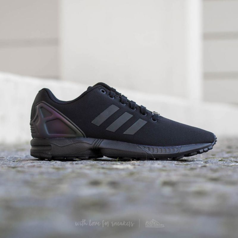 ユウ Men's shoes adidas ZX Flux Core Black/ Core Black/ Core Black