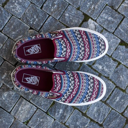 Vans blanket weave slip on hotsell