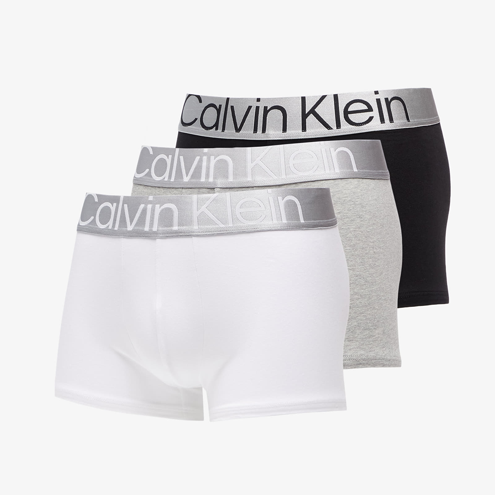 Trunks Calvin Klein Steel Cotton Trunk 3-Pack Black/ White/ Grey Heather