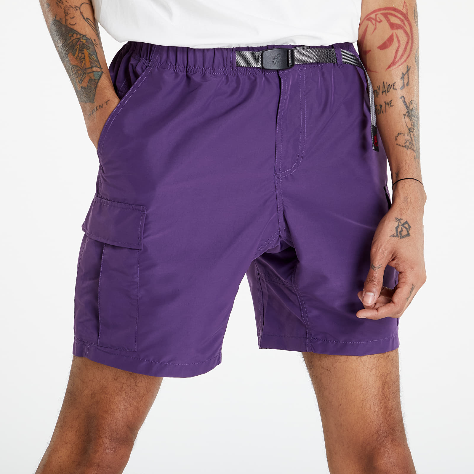 Purple cargo shorts clearance