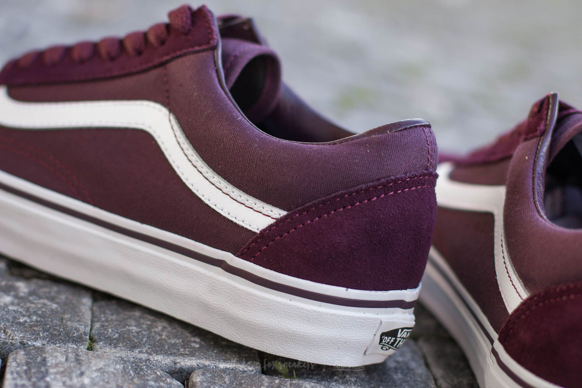 Men s shoes Vans Old Skool Suede Canvas Iron Brown True White Footshop