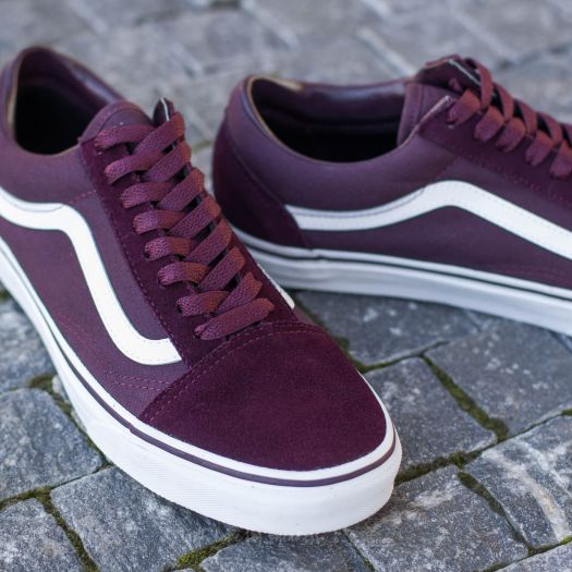 Zapatos vans color vino 60 discount