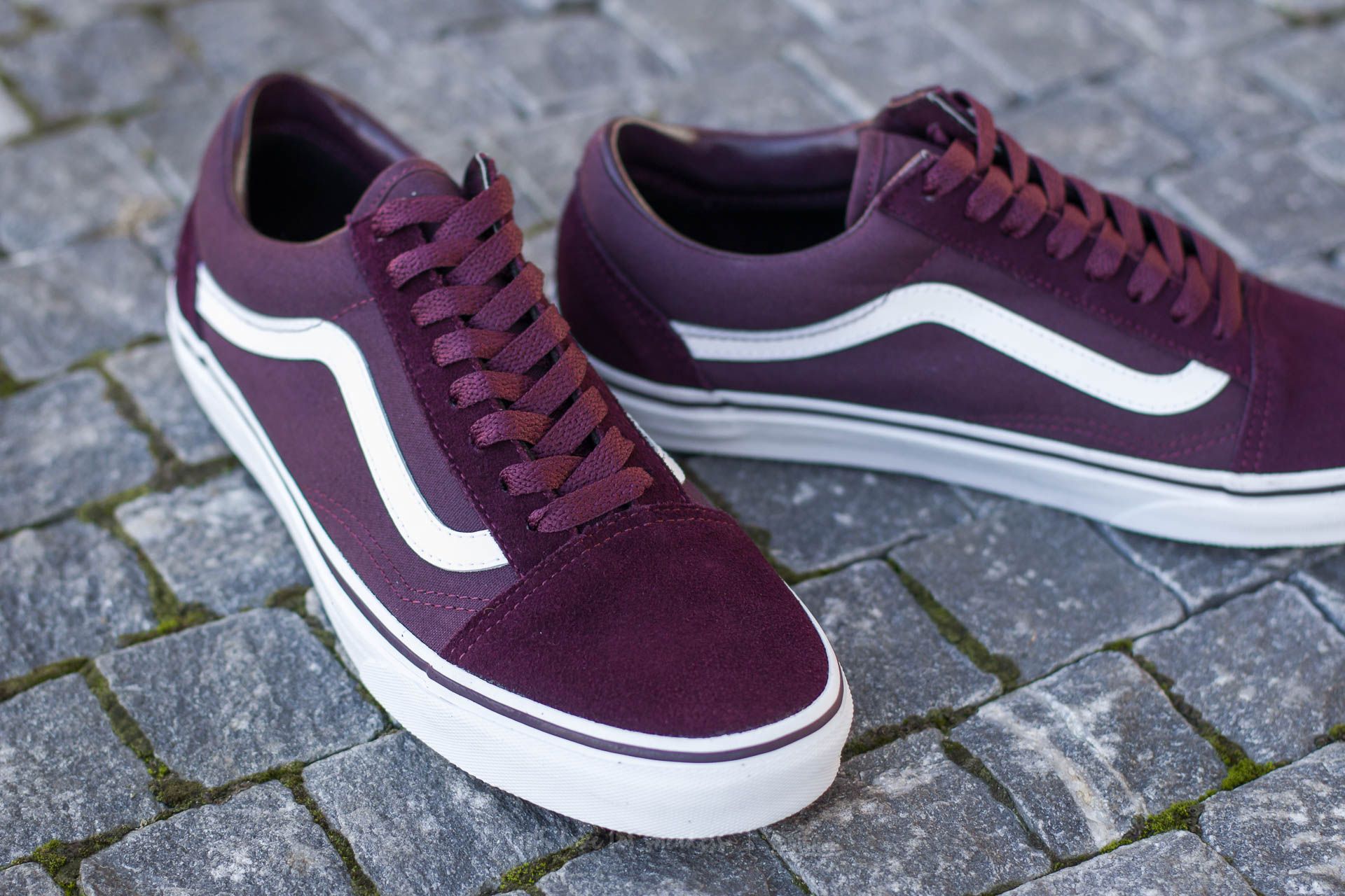 Herren Sneaker und Schuhe Vans Old Skool Suede Canvas Iron Brown True White Footshop