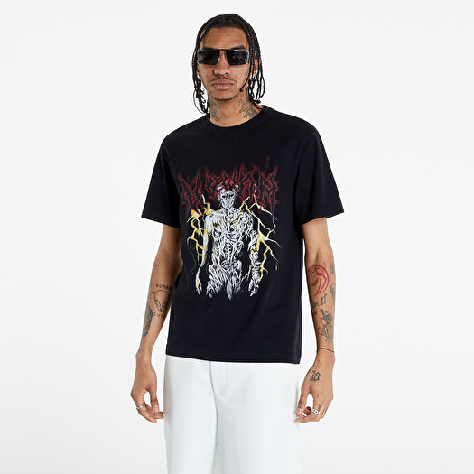 T shirts Han Kjobenhavn Artwork Tee Short Sleeve Faded Black Footshop