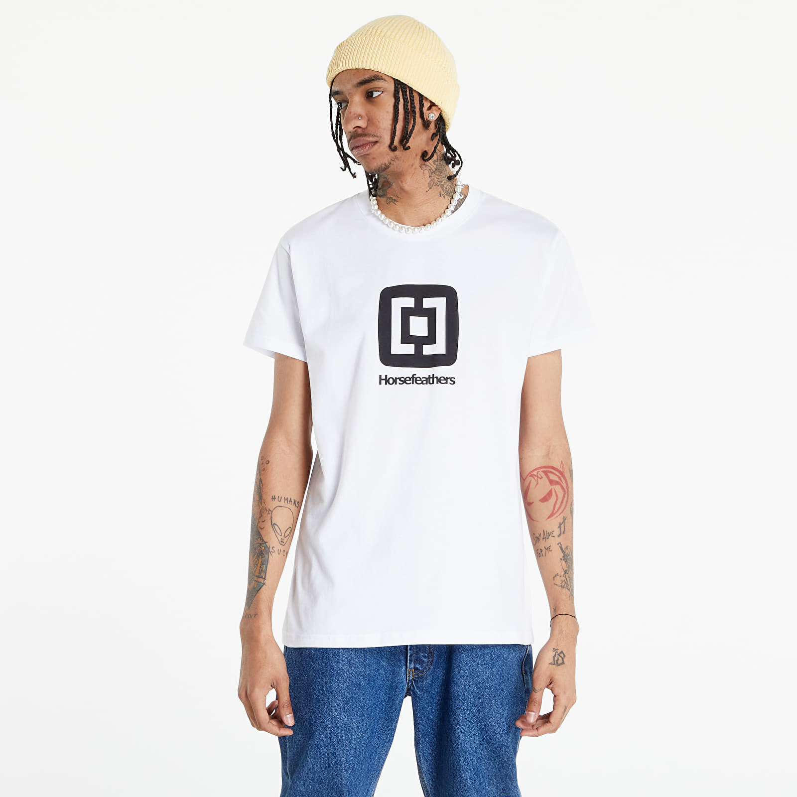 Тениска Horsefeathers Fair T-Shirt White XXL