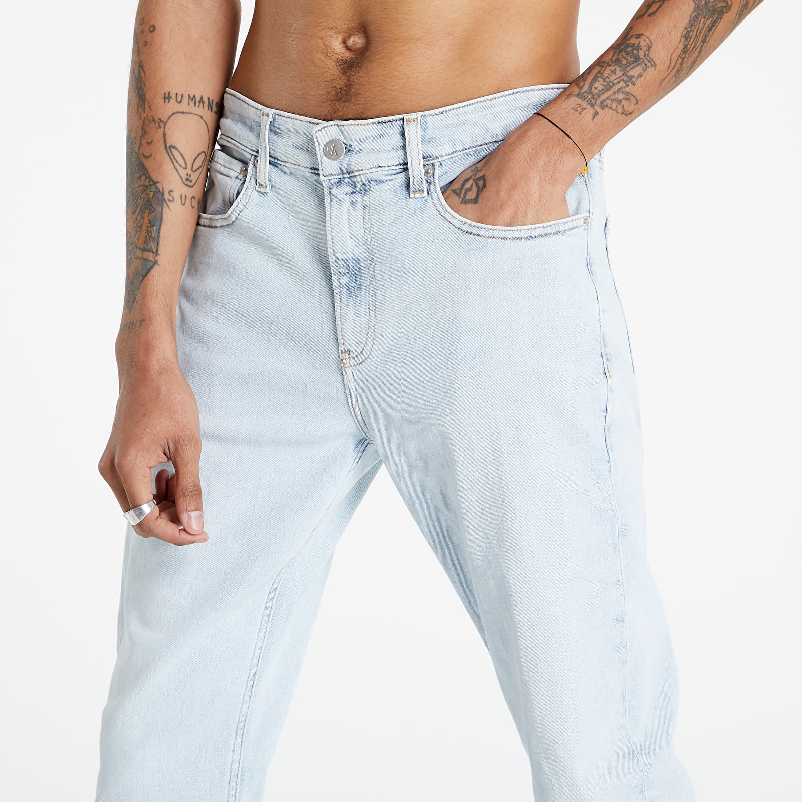 Pantalones Calvin Klein Jeans Slim Taper Jeans Denim Light