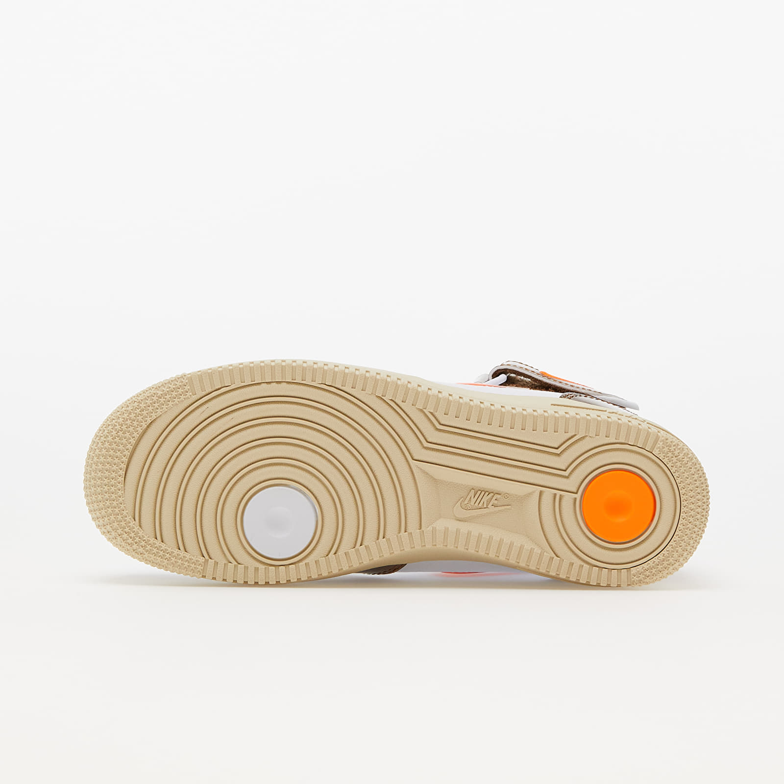 Férfi cipők Nike Air Force 1 Mid QS White/ Total Orange-Ale Brown-Beach