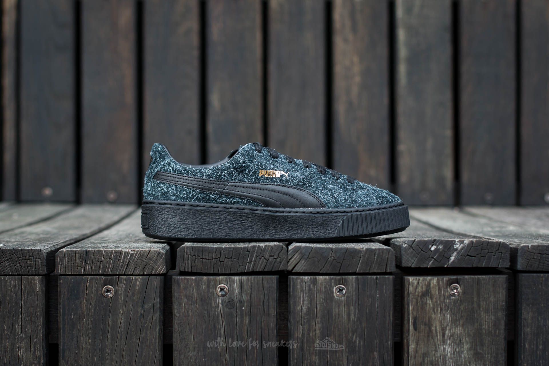 Moteriška avalynė Puma Suede Platform Elemental Puma Black-Black-Puma Black