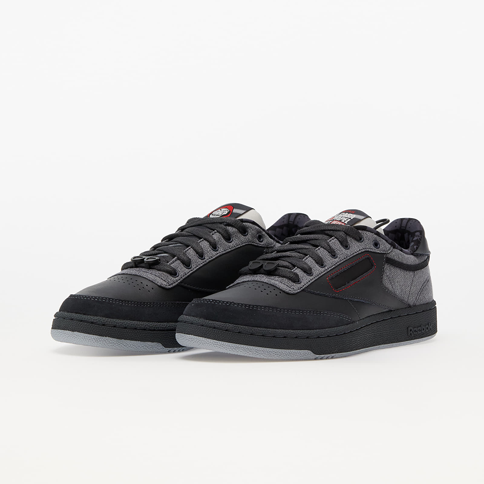 Men's shoes Reebok x La Casa De Papel Club C Gravel/ Nocturnal Grey/ Vector Red