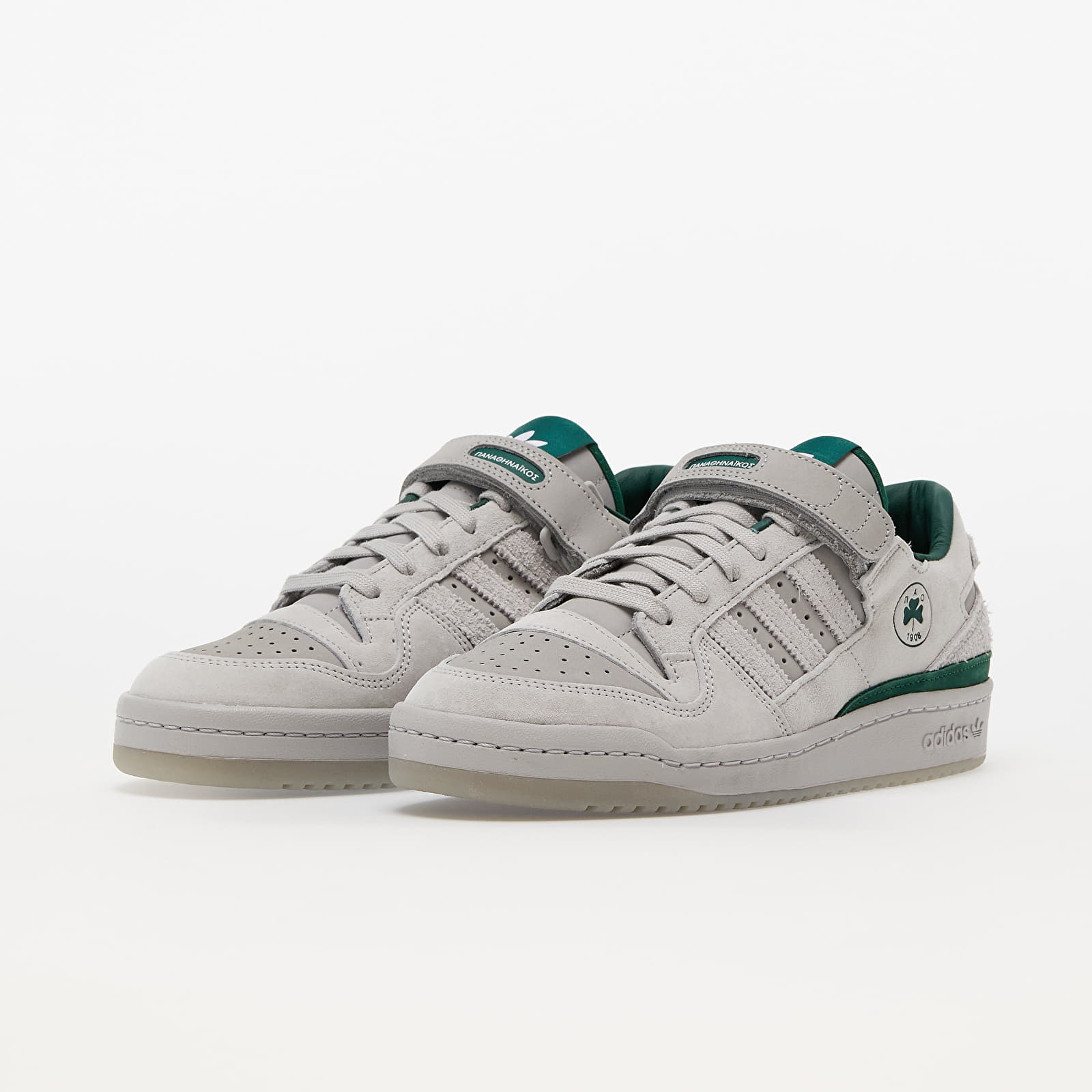 Men's shoes adidas x BSTN Forum 84 Low Grey Two/ Dark Green/ Ftwr White