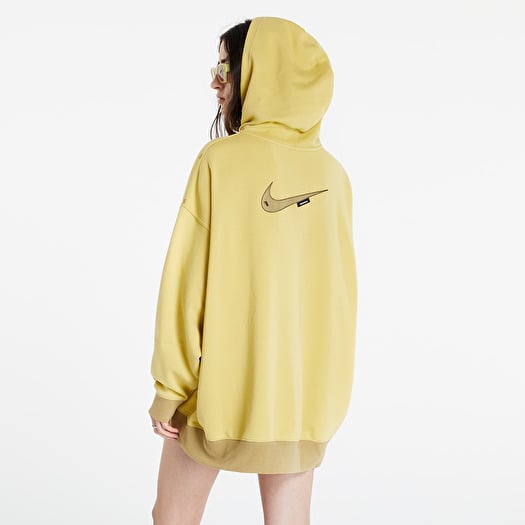 Yellow nike fleece hoodie deals