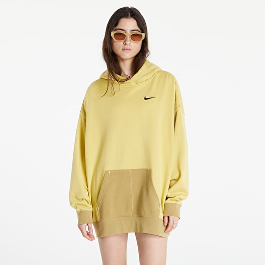 Hoodies and sweatshirts Nike Sportswear Oversized Fleece Hoodie Celery Barley Barley Black Footshop