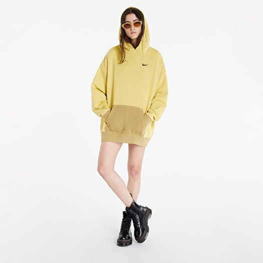 Yellow nike fleece hoodie cheap