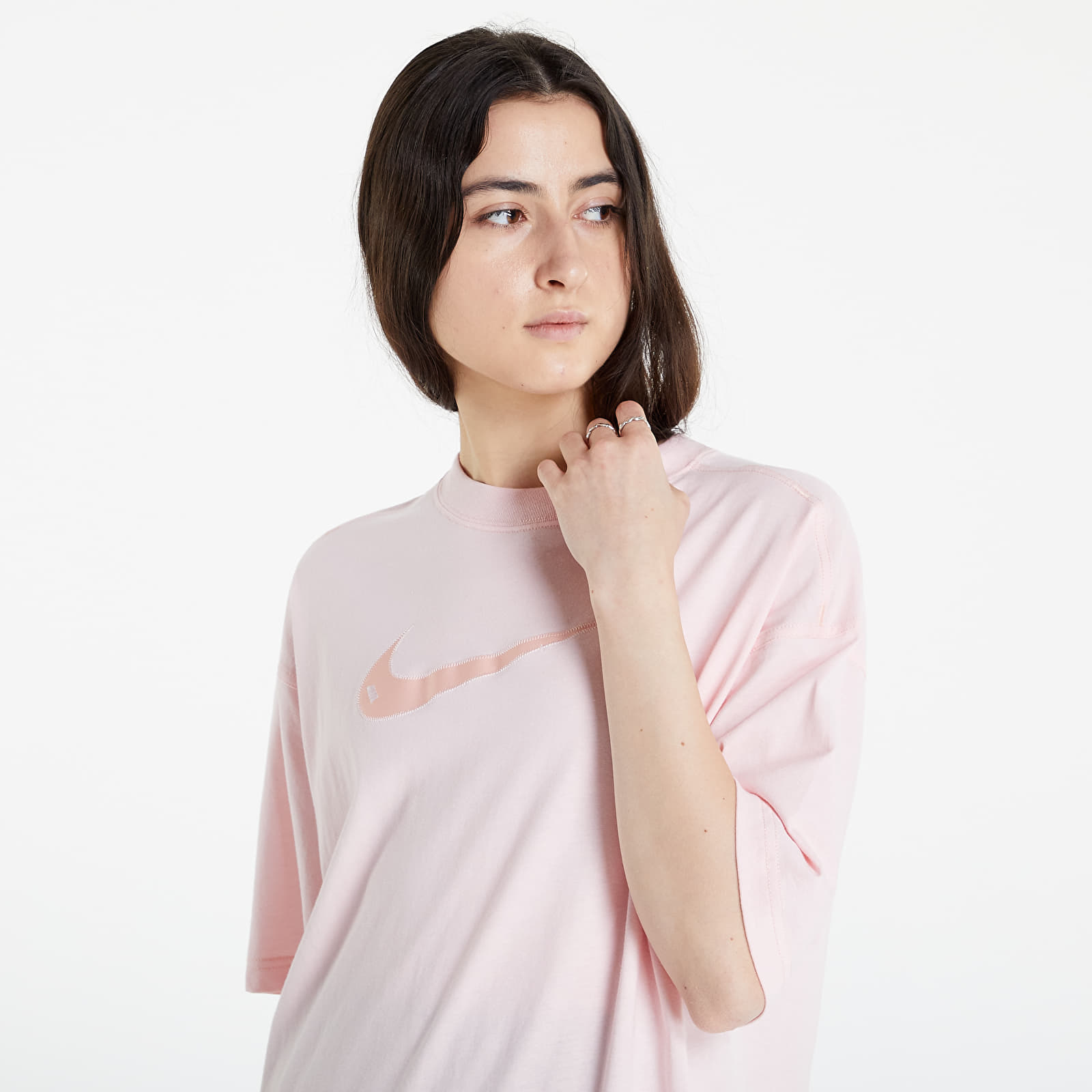 Tričká a košele Nike Sportswear Oversized Short Sleeve Top Atmosphere/ White/ White/ Arctic Orange