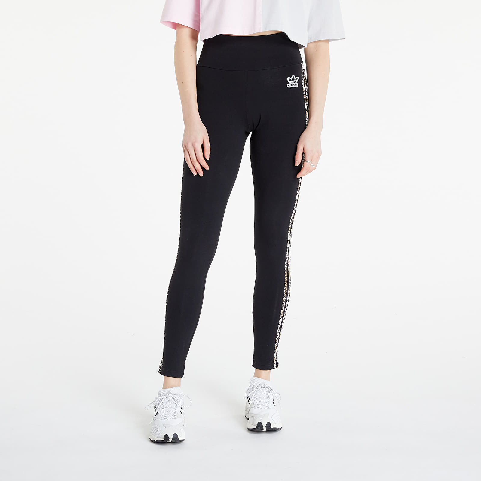 Adidas originals tape leggings black hot sale