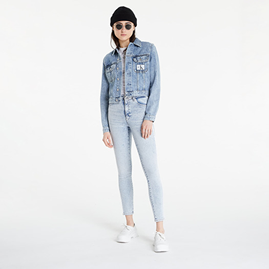 Jackets Calvin Klein Jeans Cropped 90s Denim Jacket Denim Light