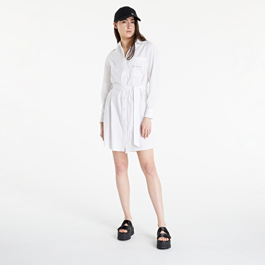 Calvin klein white shirt dress new arrivals