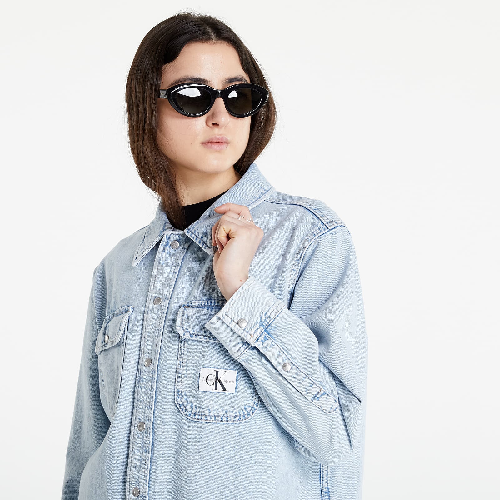 Jackets Calvin Klein Jeans Shirt Jacket Denim Light