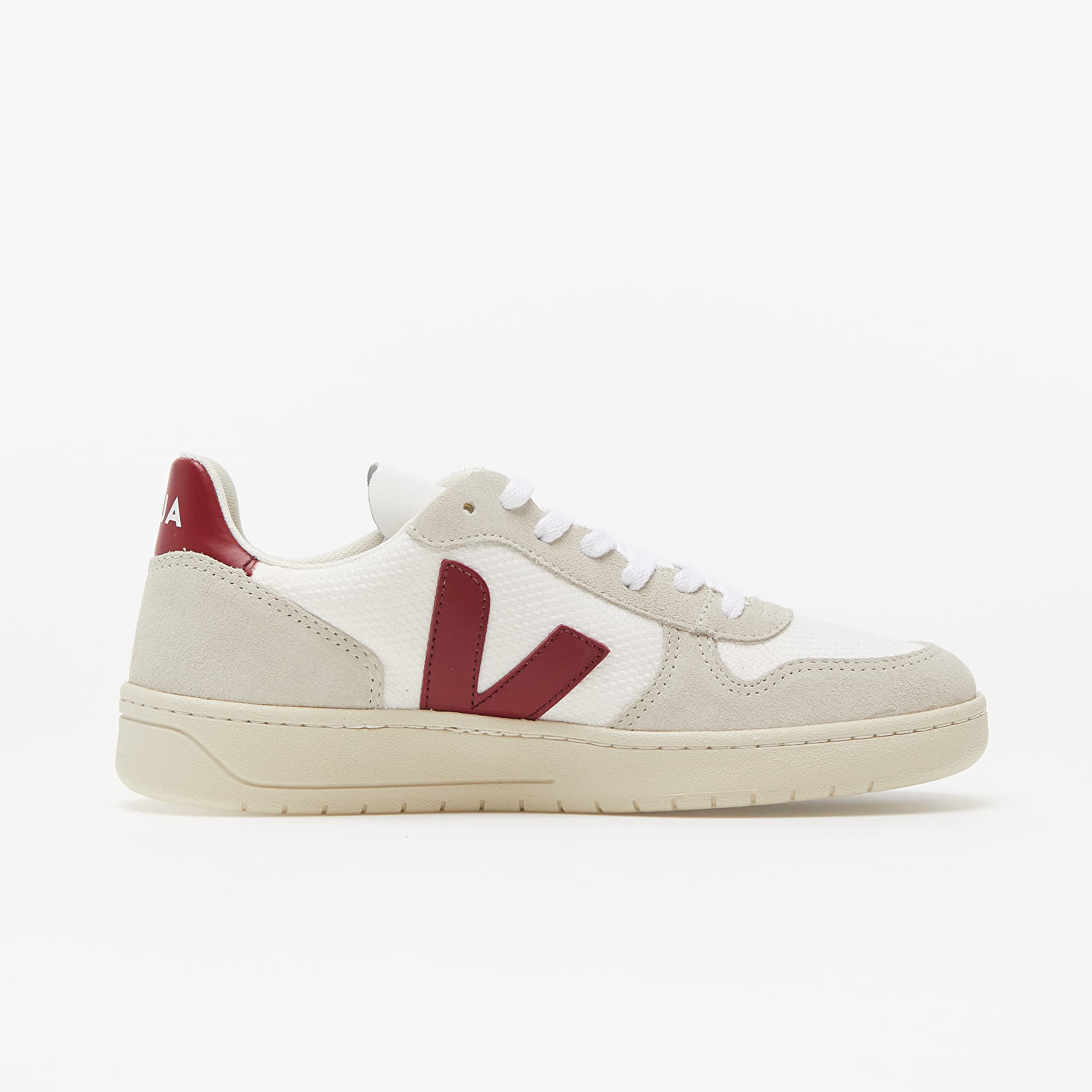 Zapatillas Hombre Veja V-10 B-Mesh White/ Red
