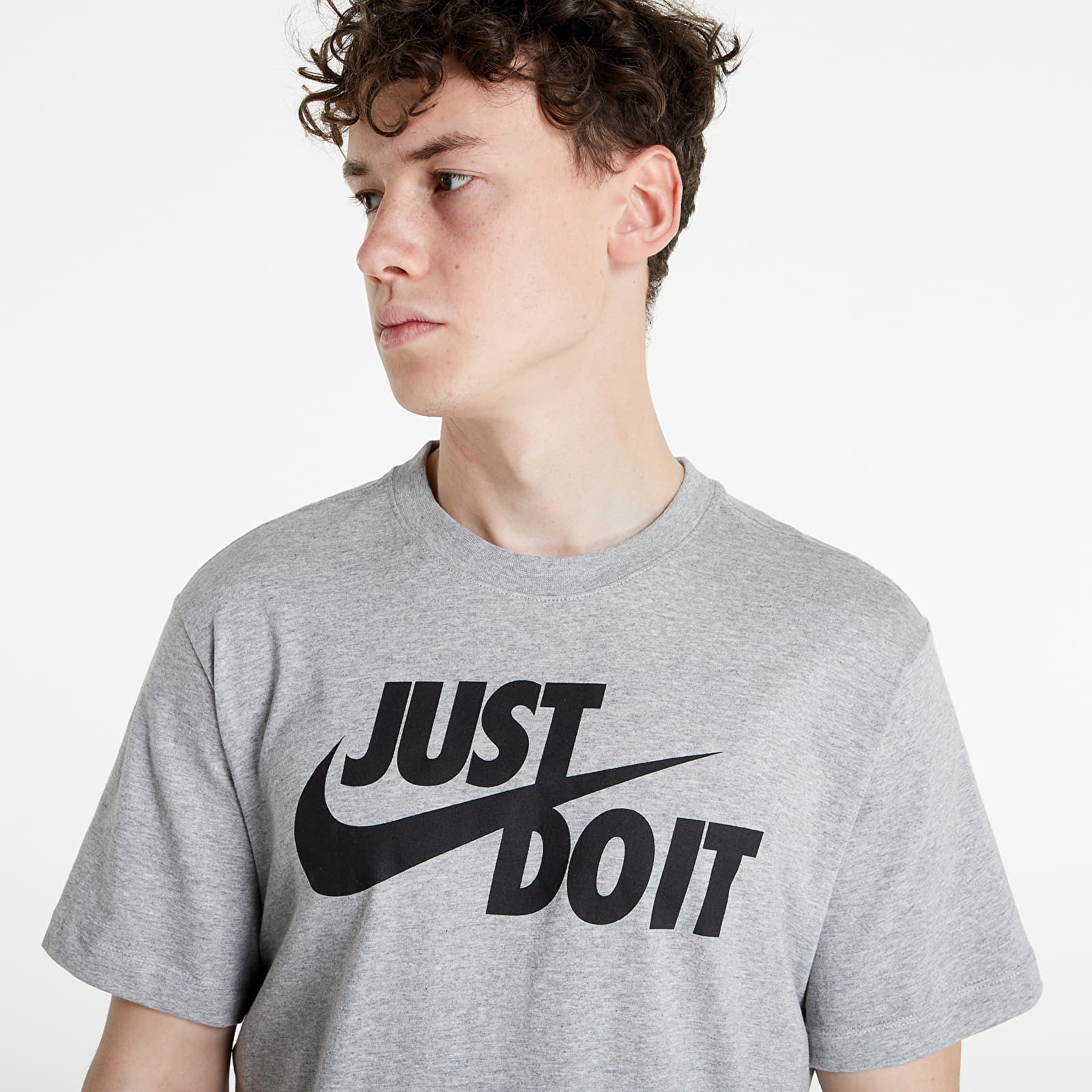 Тениски Nike Sportswear Just Do It Swoosh Tee Dark Grey Heather/ Black