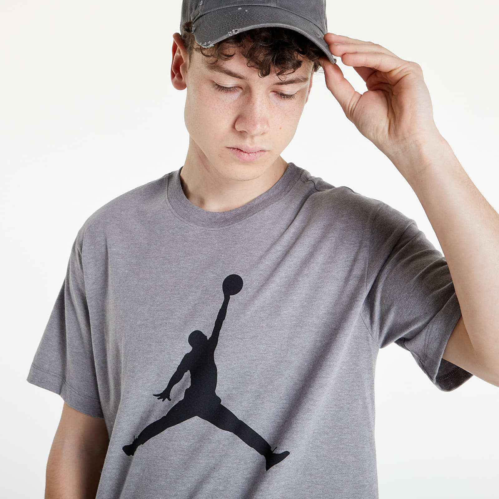 T-shirts Jordan Jumpman Tee Carbon Heather/ Black