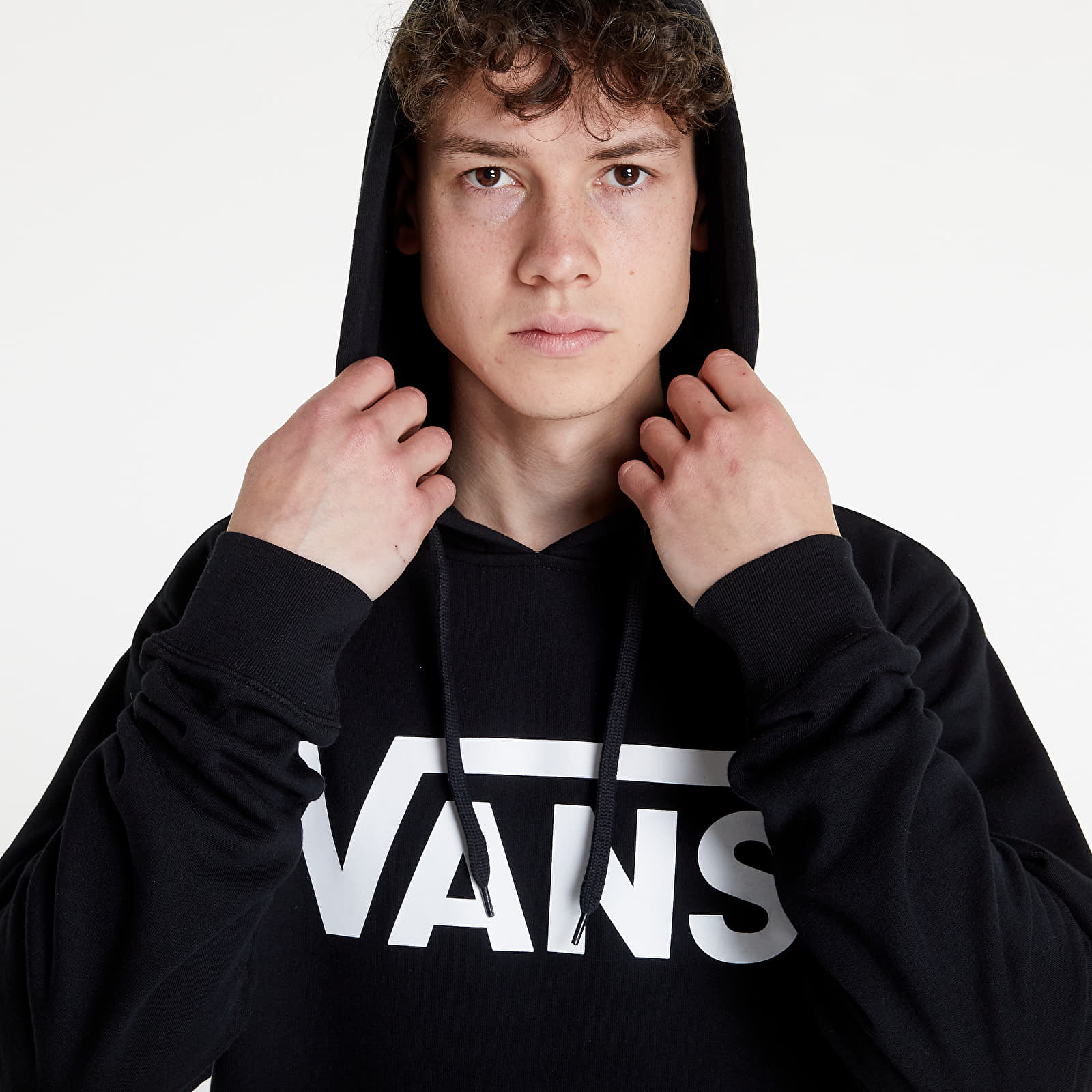 Mikiny Vans Classic Hoodie II Black/ White