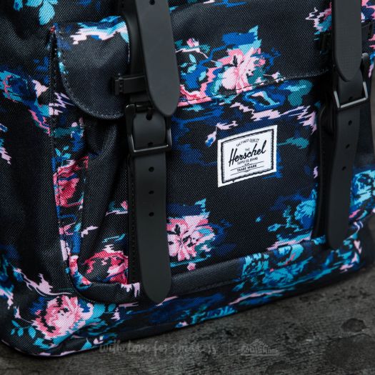 herschel backpack little america floral Herschel Supply Co. Little America Backpack Floral Blur/ Black Rubber