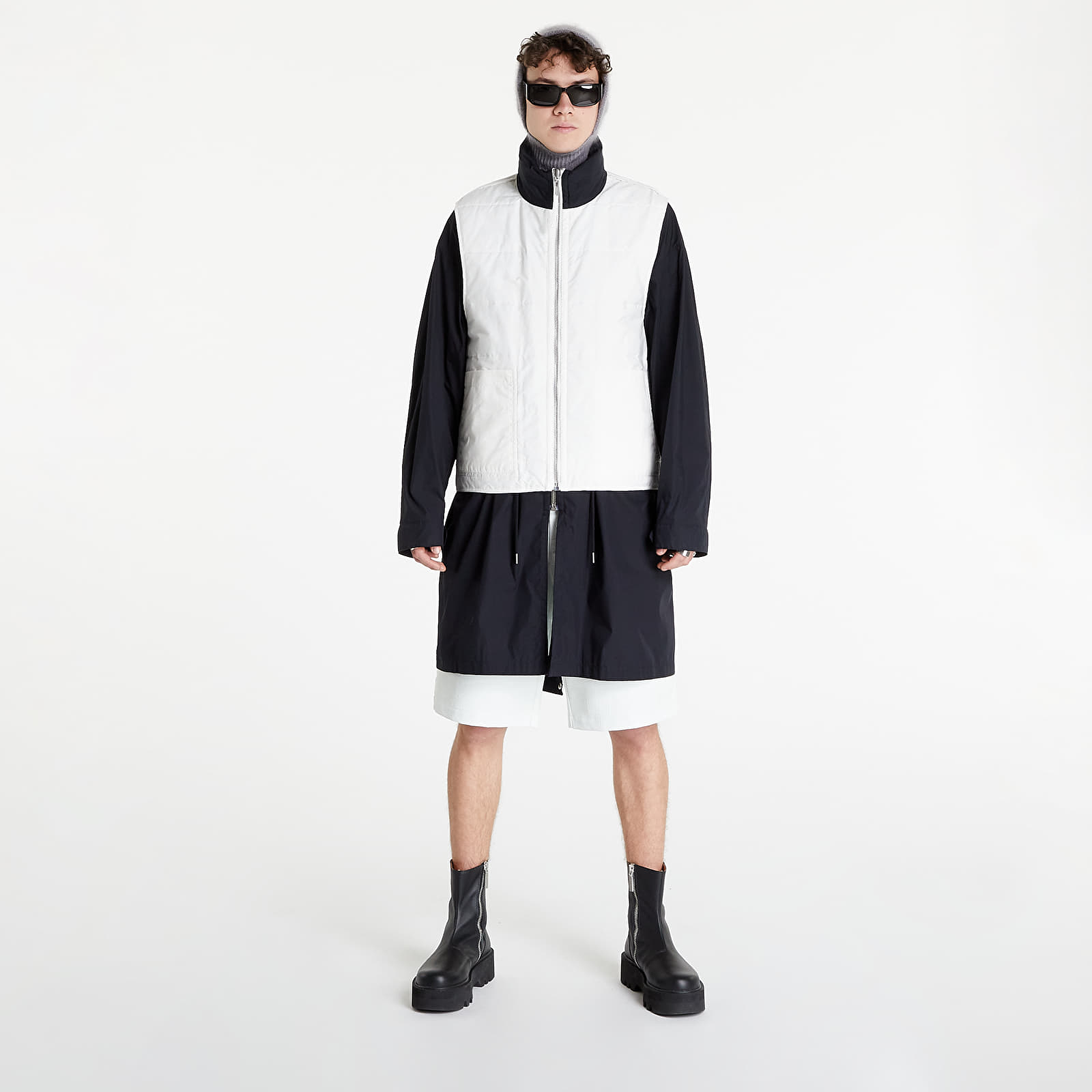 Geci și paltoane HELMUT LANG Coat Black/ White