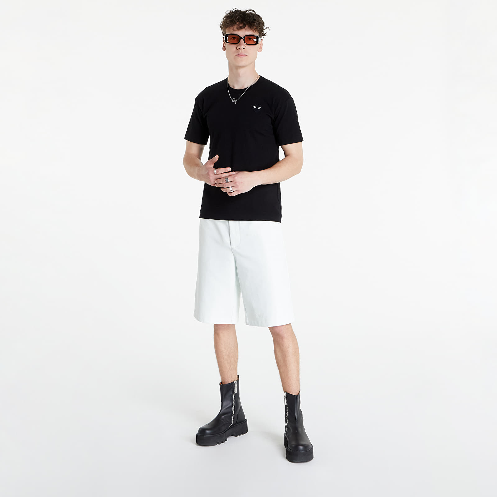Trička Comme des Garçons PLAY Tee Black