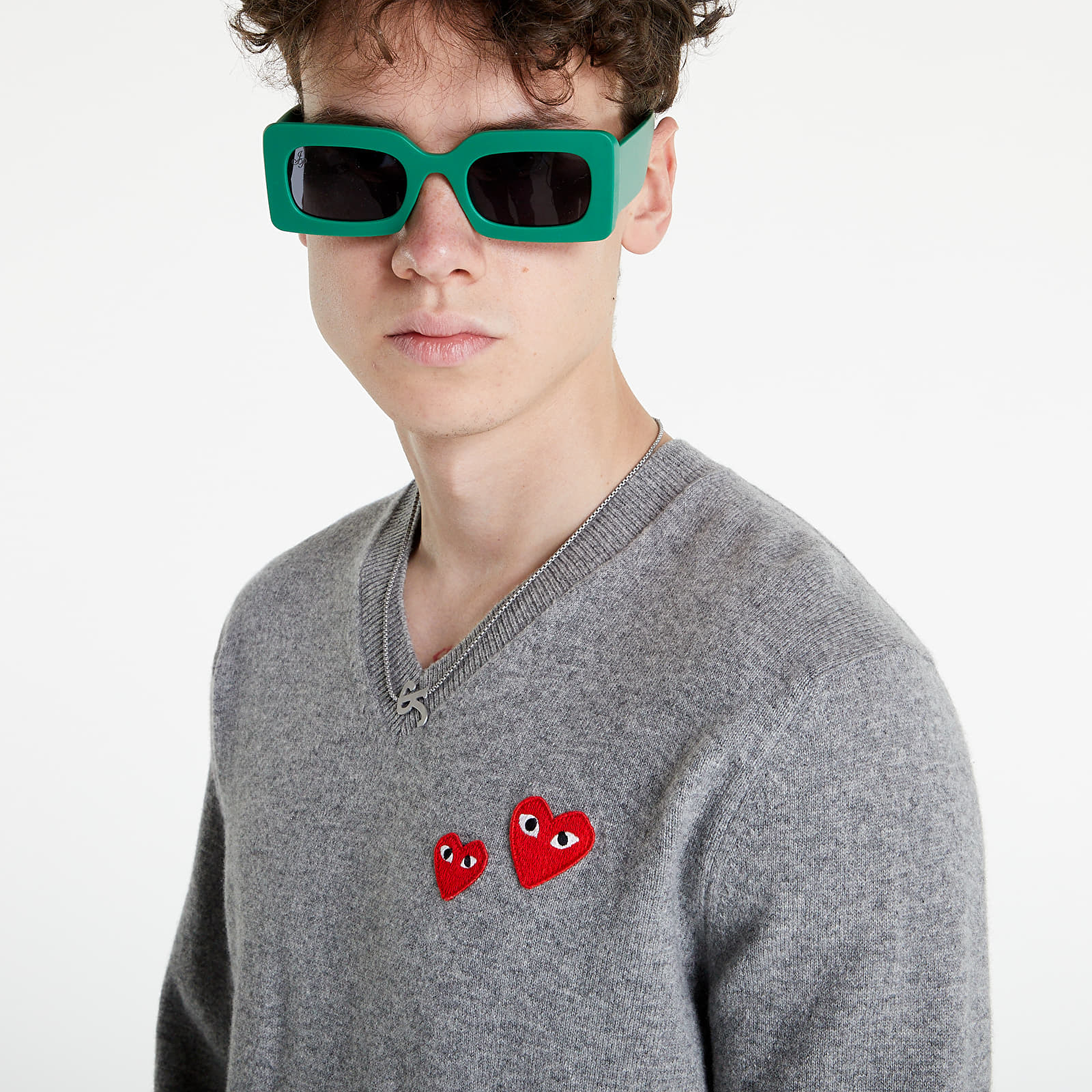 Светр Comme Des Garçons PLAY Crewneck Sweater UNISEX Grey M