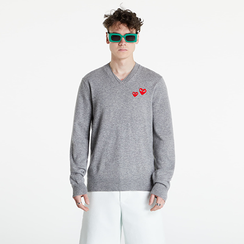 Genser Comme des Garçons PLAY Crewneck Sweater UNISEX Grey