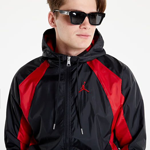 Jordan black clearance and red jacket